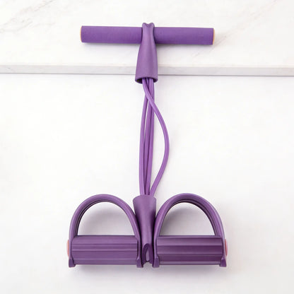 Home Gym Arm and Waist Training Resistance Band – Eco-Friendly Natural Latex Yoga Stretching Band with Adjustable Tension